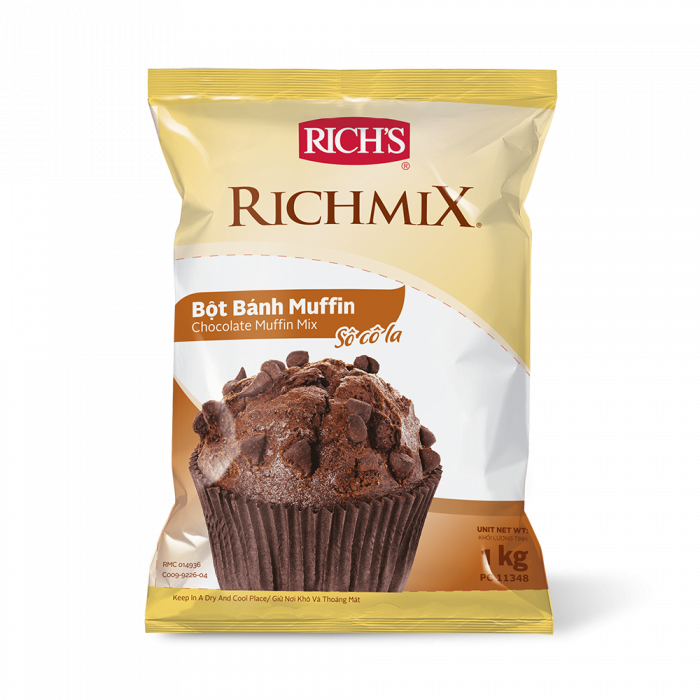 Bột bánh muffin socola Rich 1kg
