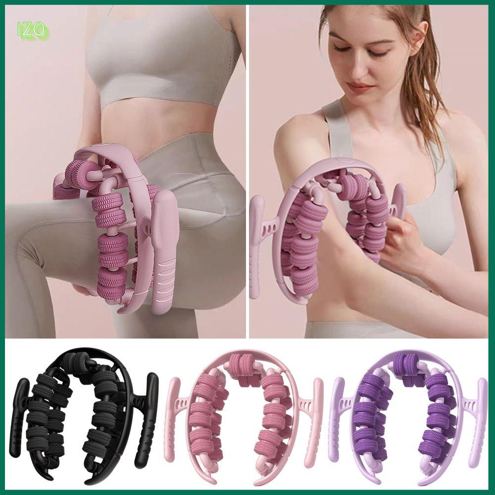 IZO 28 bánh xe Máy mát xa chân Giảm đau Con lăn massage Con lăn giảm béo cơ thể Di động Màu sắc đồng nhất Công cụ thư giãn Yoga