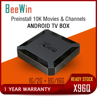 BeeWin X96Q TV Box Pre-install Channels & Movies Android TV Box H313 1G/2G+8G/16G 4K Quad Core