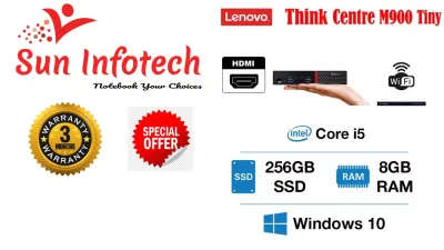 LENOVO ThinkCentre M900 Tiny Desktop Intel Core i5-6th gen 8GB DDR4 RAM, 256GB Nvme SSD ,Windows 10 pro,Ms office With Free WIFI Dongle , 3 Month Warranty(Refurbished)