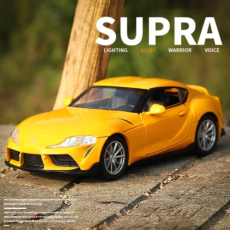 1:32 TOYOTA gr Supra quà tặng giáng sinh cho trẻ em mô phỏng diecasts tinh tế & siêu xe xe đồ chơi hợp kim xhd Bộ sưu tập mô hình xe