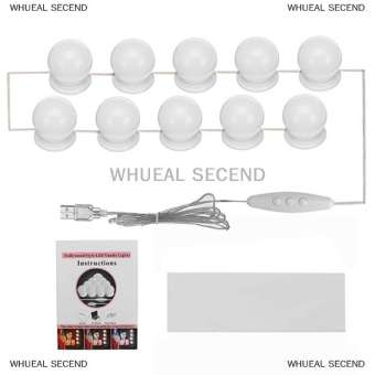 WHUEAL2 Hollywood phong cách LED bóng đèn Vanity trang điểm bàn trang điểm USB gương Đèn Kit