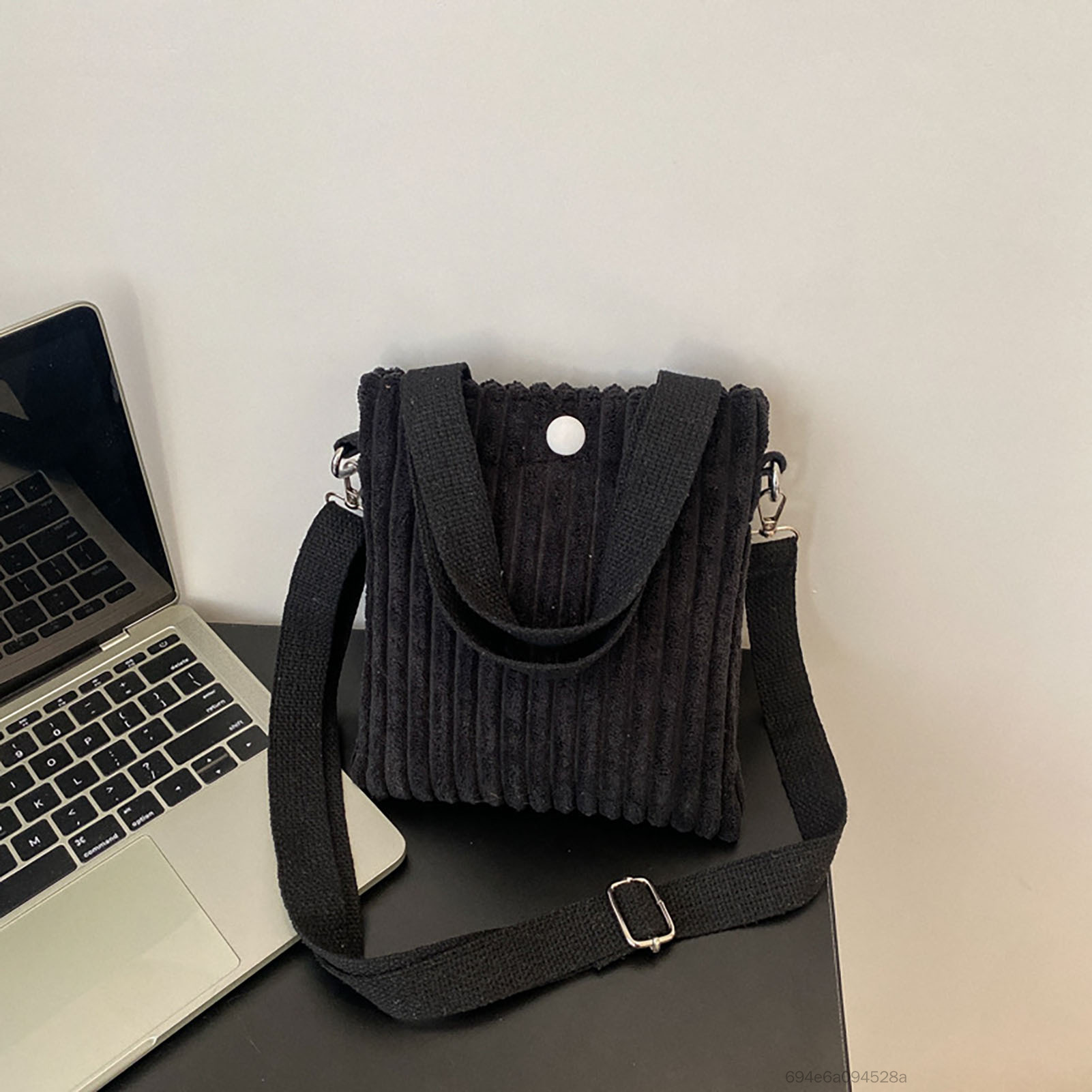 Túi Đeo Vai Vải Nhung, Túi Đeo Ngang Vintage Túi Nhỏ, Túi Tote Mini Màu Trơn Thường Ngày Cho Nữ Cô Gái EFD-VN - 7