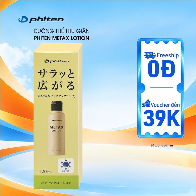 Kem Dưỡng Thư Giãn Phiten Metax Lotion B 120ml