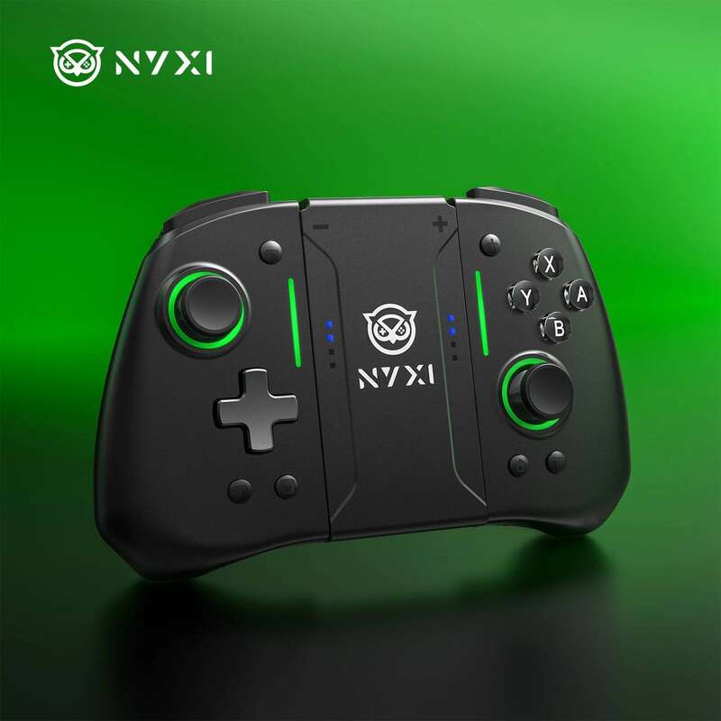 คอนโทรลเลอร์เกมไร้สาย NYXI Hyperion Pro Hall Joystick สีดำ พร้อมไฟ RGB สำหรับ Nintendo Switch และ PC ราคา  1,603 บาท*ส่งฟรี