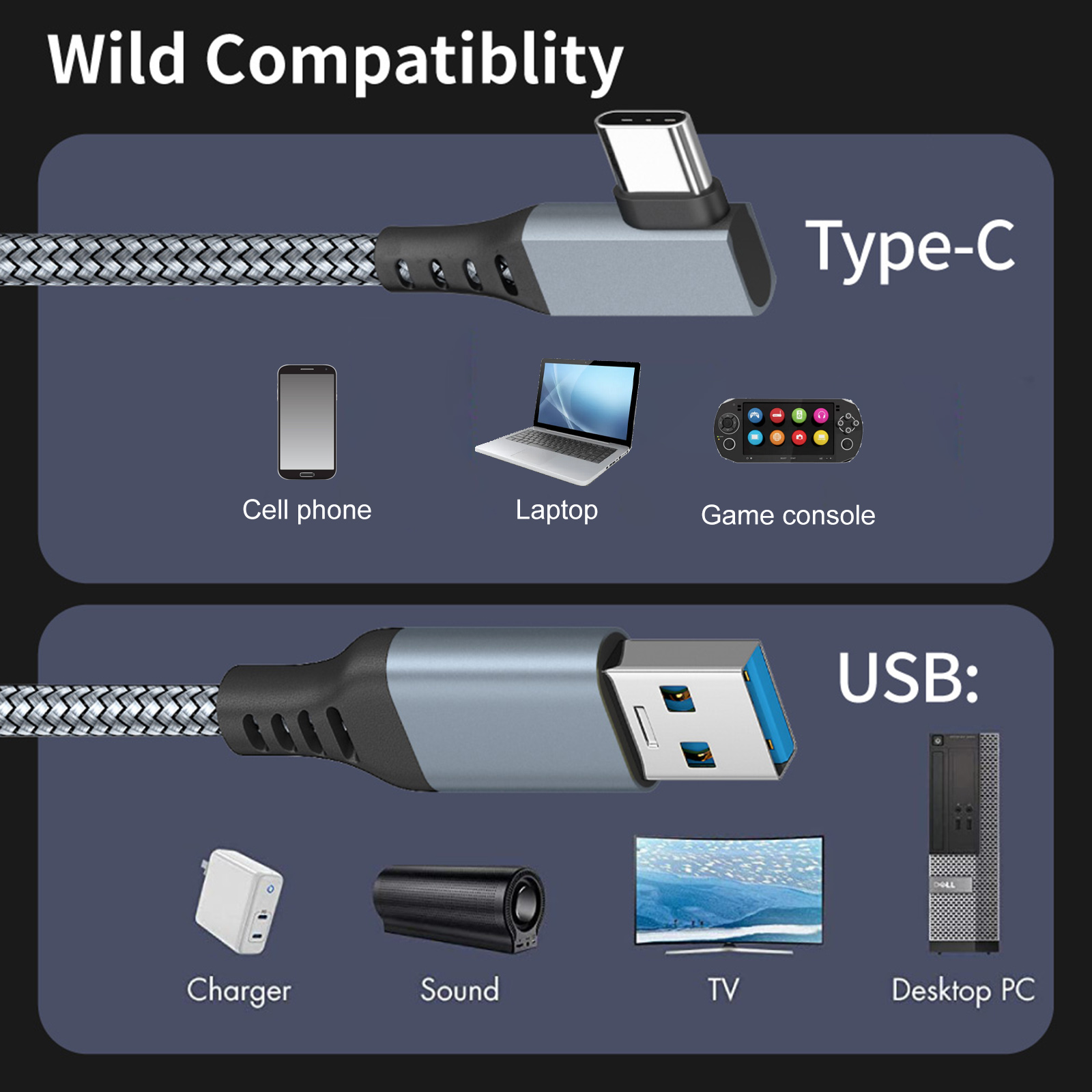 Epanu VR Cáp VR Cáp nối 5gbps cao dữ liệu tốc độ chuyển thích hợp cho VR thực tế ảo Tai nghe chơi game kết nối PC