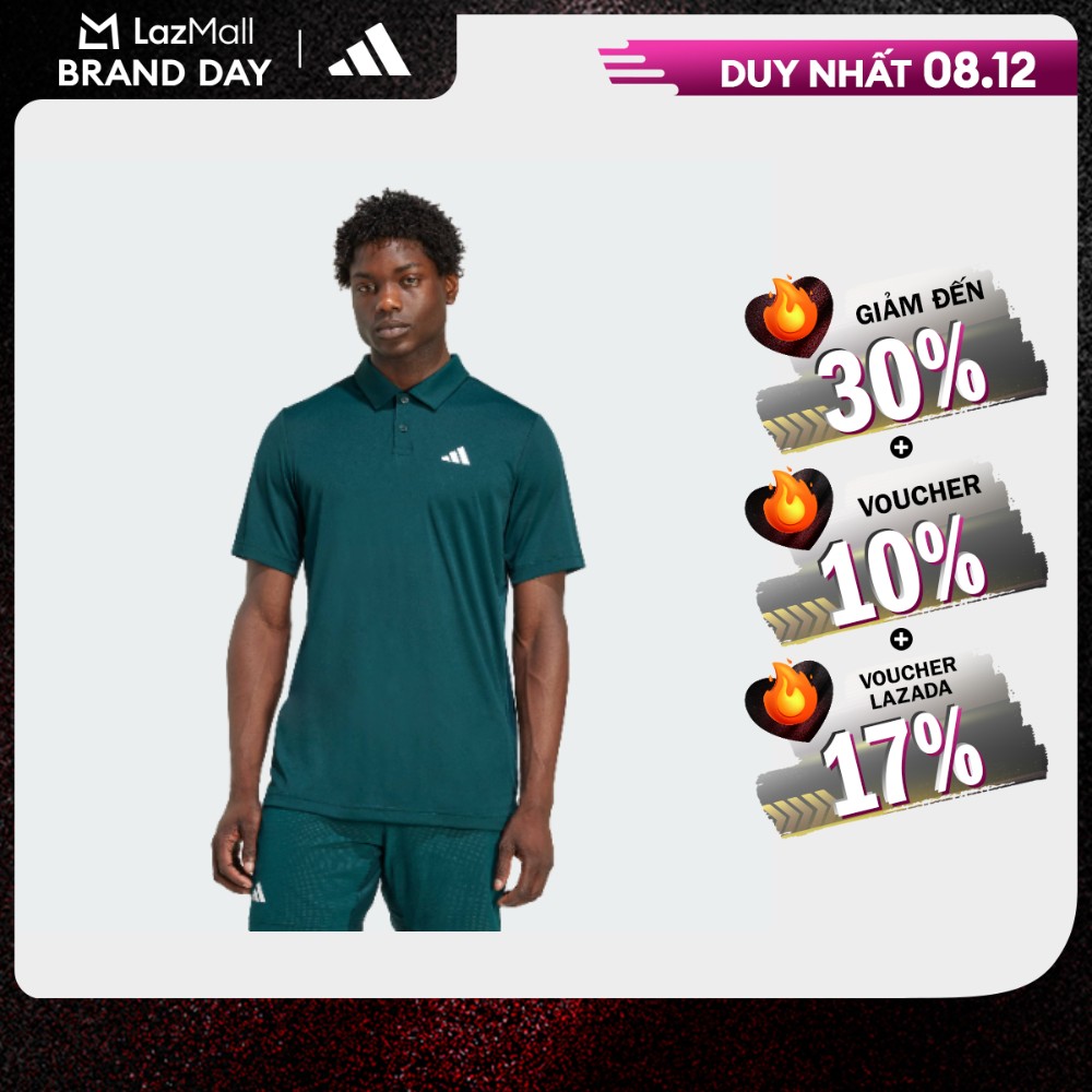   CHỈ 8.12-GIẢM 30% + VOUCHER 10%  adidas Quần vợt & Padel Tennis Áo Polo Tennis Club Nam màu xanh lá JY2898 
