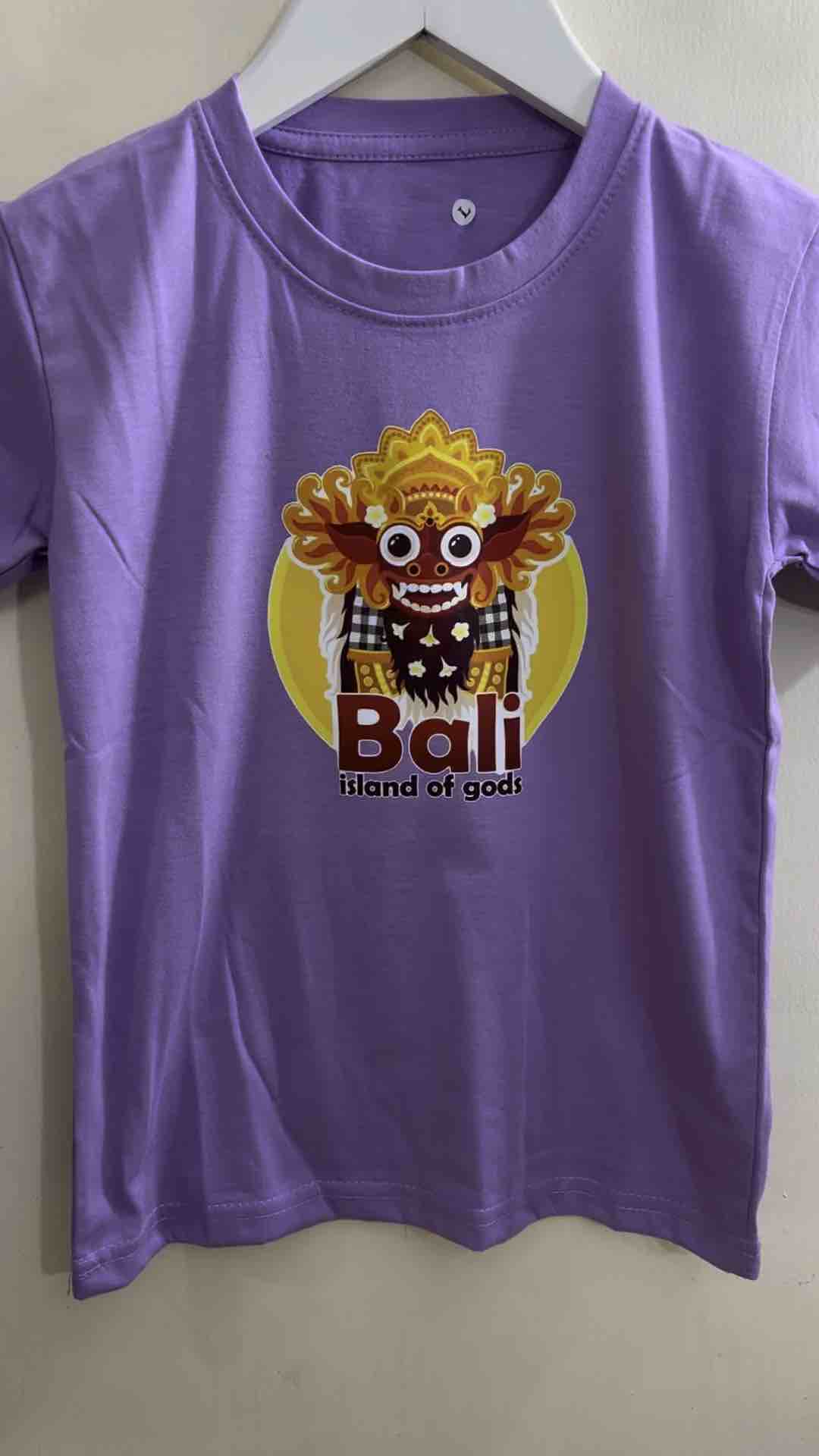 Tshirt kids kaos atasan oblong anak cewek cowok usia 1-12tahun sablon BARONG BALI ISLAND OF GODS