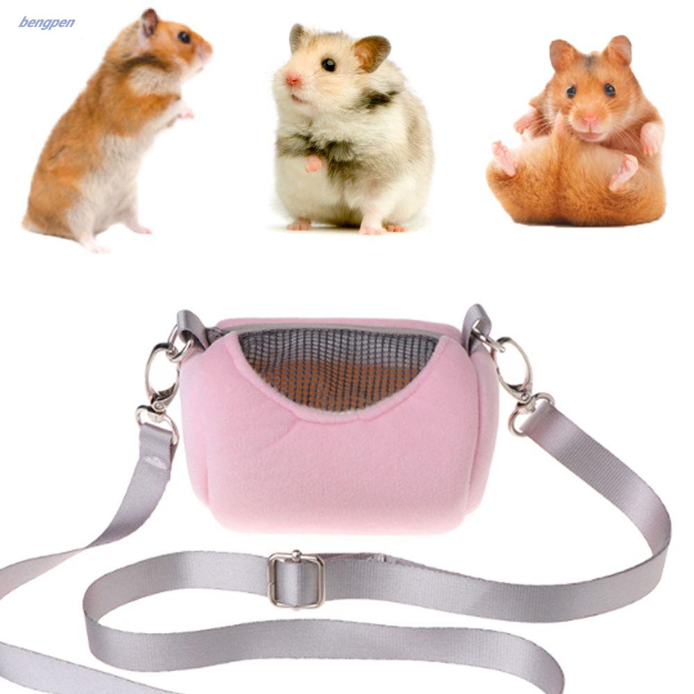 BENGPEN Warm Portable With Straps Hedgehog Zipper Bag Hamster Carrier Bag
