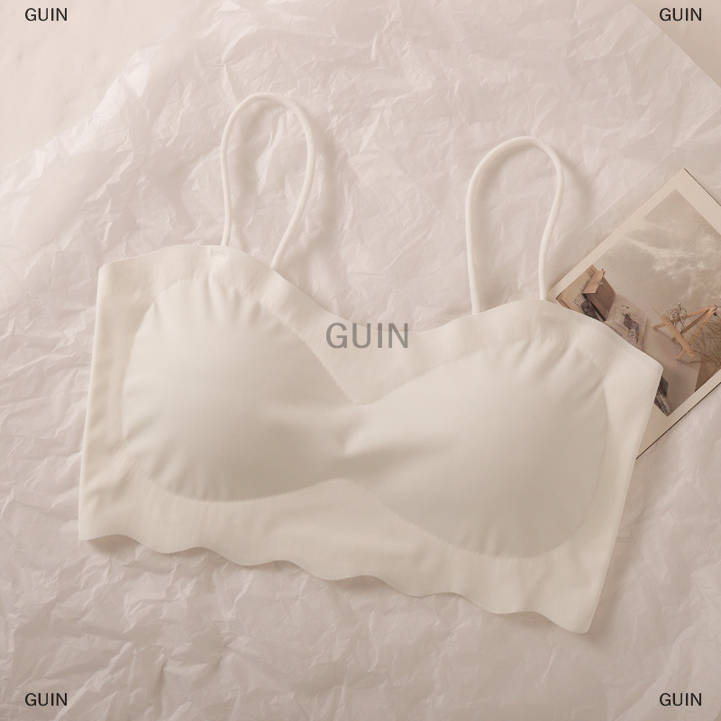 GUIN Phụ Nữ Của Mùa Hè Mỏng Băng Lụa Sexy Top Áo Ngực Backless Rắn Đồ Lót Thể Thao