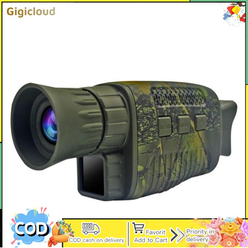 กล้องถ่ายรูป กล้องดิจิตอลมิลเลอร์เลส และอุปกรณ์ถ่ายภาพ Gigicloud 4k Hd Night Vision ตาข้างเดียววิดีโอทางไกลอินฟราเรด Night Vision Goggles สำหรับการเฝ้าระวังกลางแจ้ง ราคา 6,342 บาท*ส่งฟรี