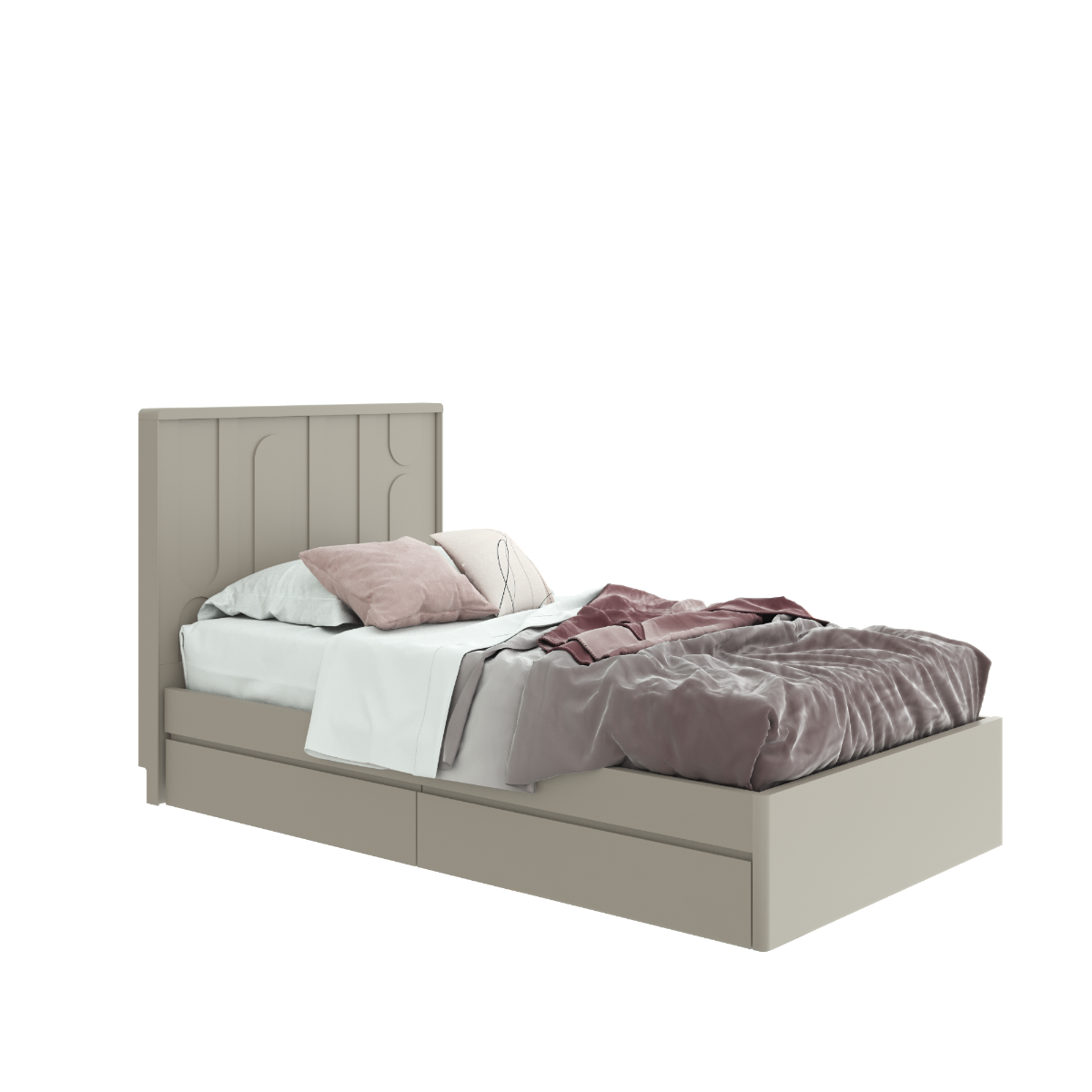 SB Design Square SB FURNITURE เตียงนอนขนาด 3.5 ฟุต รุ่น Lavique สีครีม (118x211x113 ซม.) ราคา 12,960 บาท*ส่งฟรี