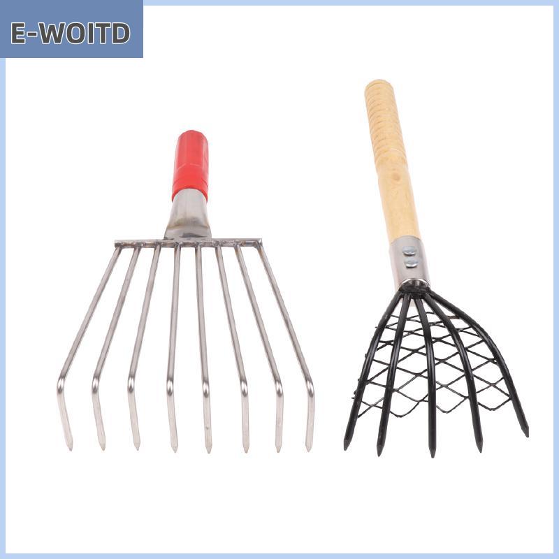 XUNYU3 เครื่องมือคราดอเนกประสงค์ชายหาดแบบพกพาคราดหอยทะเลเครื่องมือขุดฟาร์มกำจัดวัชพืชเครื่องมือการเกษตร ราคา 98 บาท*ส่งฟรี