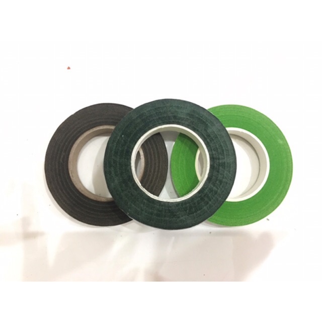 Cuộn băng keo sáp, băng dính sáp, sáp quấn có keo sẵn làm hoa voan, hoa móc woolies