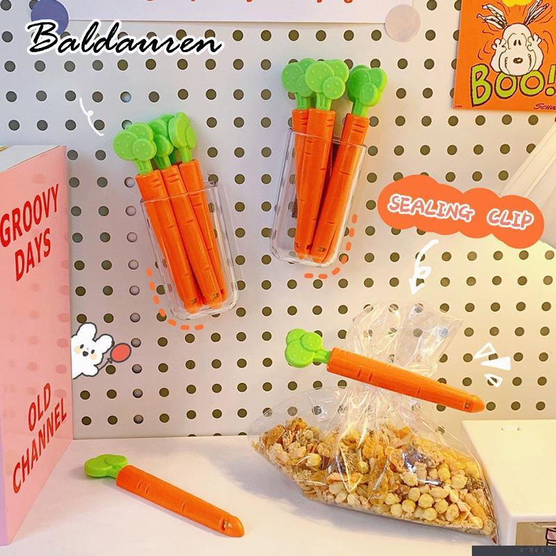 BALDAUREN คลิปปากถุงอาหารพลาสติกรูปแครอทน่ารัก5ชุด ราคา 37 บาท*ส่งฟรี
