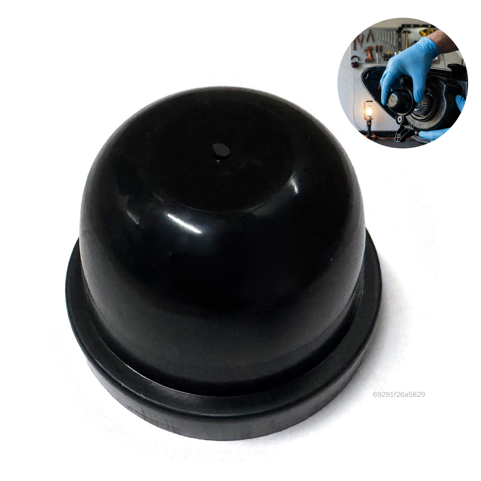 Đèn Pha LED Che Bụi Phù Hợp Với Đường Kính Trong 70Mm Chất Liệu Nhựa PVC Chịu Nhiệt Để Nâng Cấp Chiếu Sáng Xe Hơi JS-004-VN