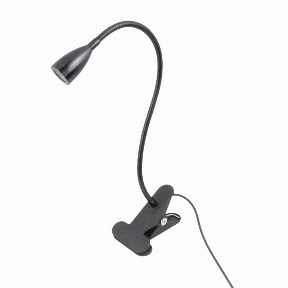YERZ Flexible Gooseneck Clip-on Table Lamp Metal Clamp Adjustable Spotlight Reading Light Versatile 10 Dimmable Brightness LED Desk Lamp Reading