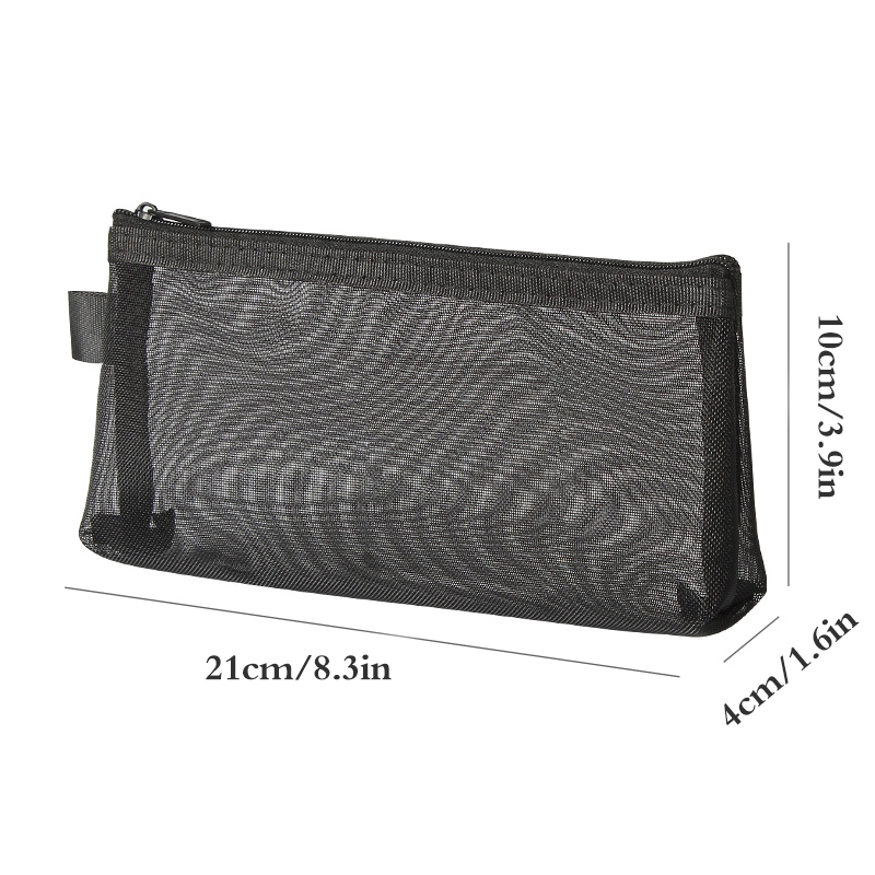 XIMiM 1PC rõ ràng lưới bút chì trường hợp lập thể Dây Kéo Túi sinh viên văn phòng bút Túi xách tay trường Cung cấp Bút Hộp hóa đơn lưu trữ túi du lịch phụ kiện hành lý