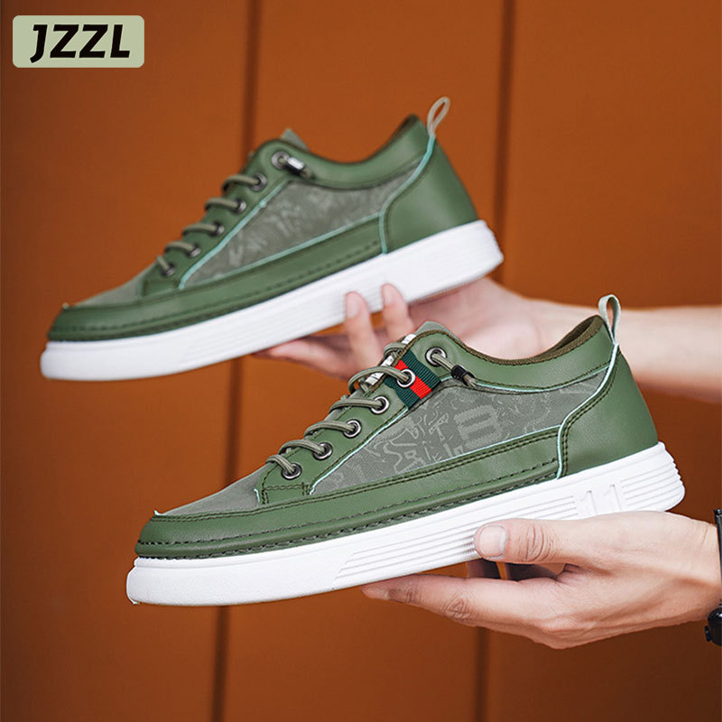 JZZL men's shoes canvas shoes breathable casual shoes sports non-slip trend popular board shoes soft sole