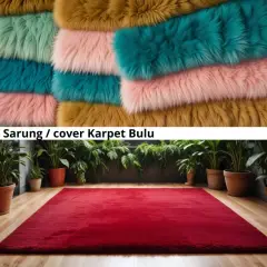 SARUNG ( Anti Selip ) KARPET  BULU RASFUR UK 200 X 120 CM LP