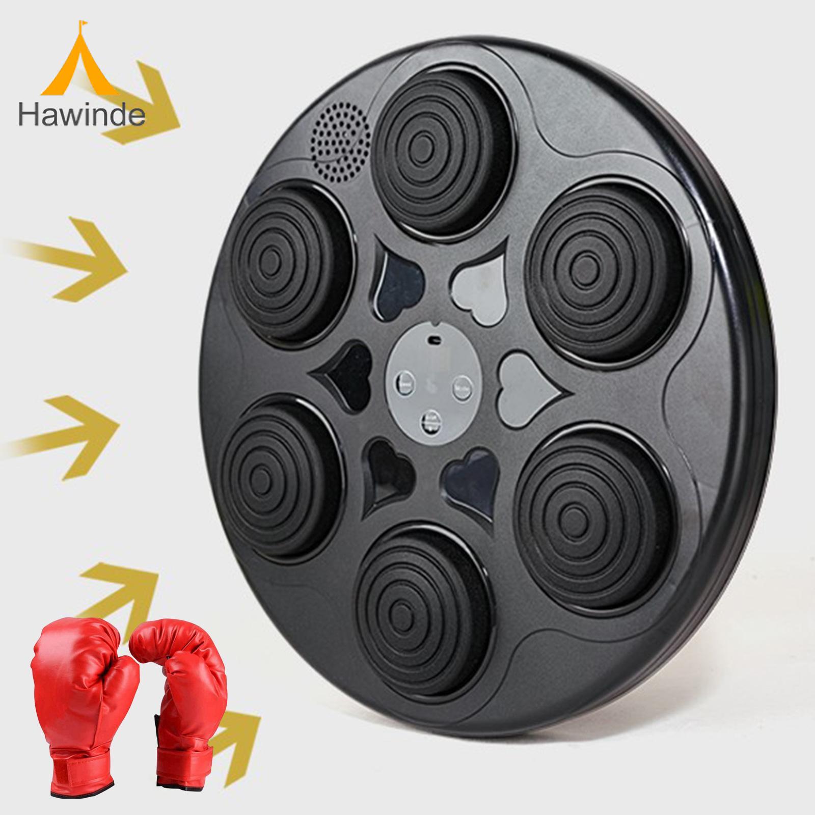 Hawinde Music Boxing Machine Electronic Boxing Target Lighted with Gloves for Adults Kids Reaction Target Boxing Trainer for Sanda Giá  649,560 Đồng*Miễn phí vận chuyển