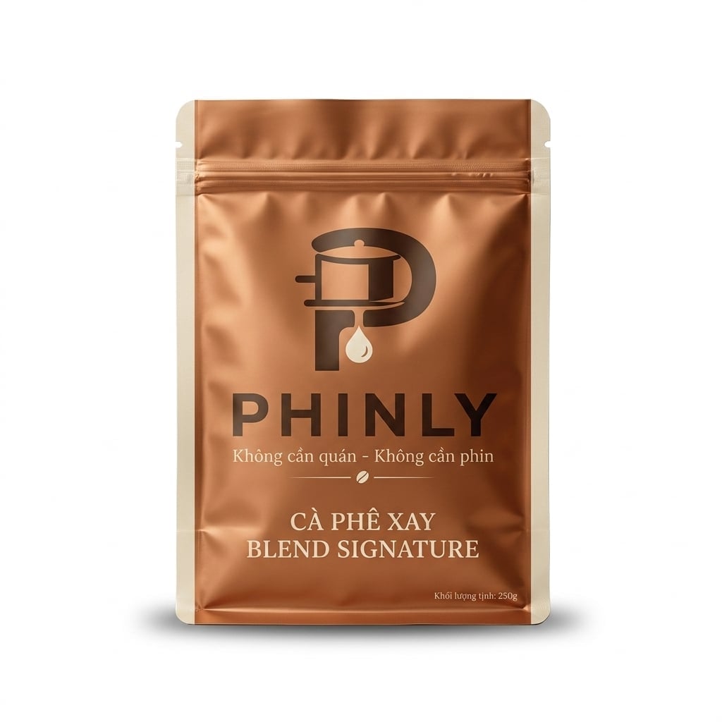 Cà Phê Xay Blend Signature PHINLY - 500g - Pha Phin