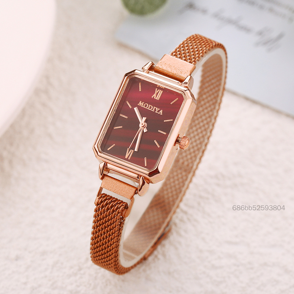 Thời trang giản dị theo dõi đơn giản đồng hồ tinh tế theo dõi retro cho các cô gái trẻ sinh viên phụ nữ TF-Ais-VN