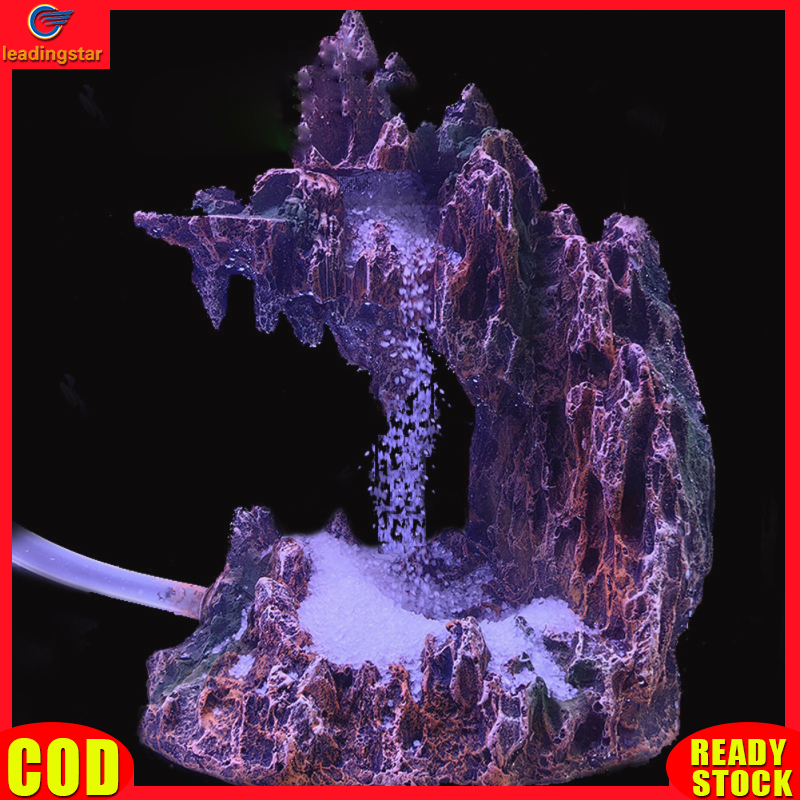 Fish Tank Decoration Rockery, Aquarium Mountain View Stone With Underwater Sand, Resin Landscape Ornament Decorations For Fish Tank Aquarium Turtle Tanks ราคา 886 บาท*ส่งฟรี