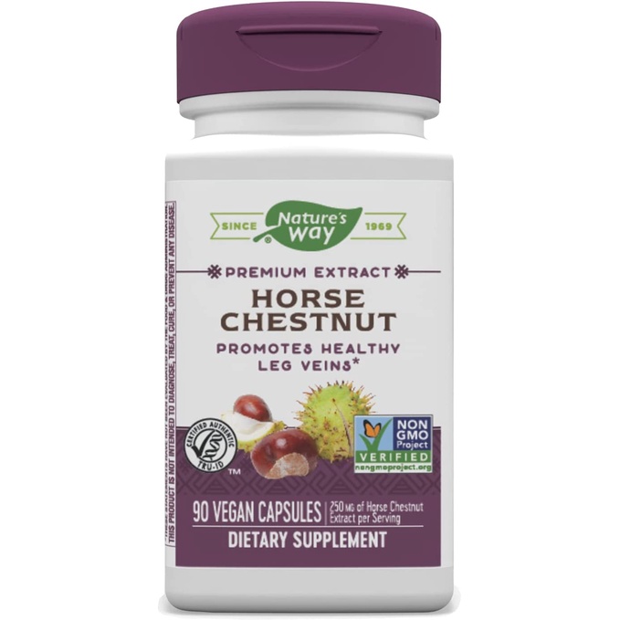 Viên uống hỗ trợ giãn tĩnh mạch chân Nature's Way Horse Chestnut for Healthy Veins and Blood Vessels 90 viên - SẢN PHẨM CHẤT LƯỢNG CAO, SỬ DỤNG CỰC THÍCH, ĐƯỢC ƯA CHUỘNG TRÊN THỊ TRƯỜNG, KHÁCH YÊU CÓ THỂ TRẢI NGHIỆM VÀ PHẢN HỒI CHO SHOP NHÉ