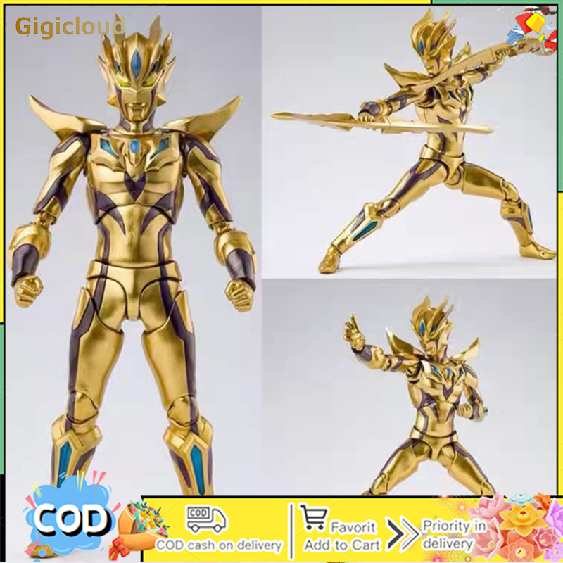 Gold Ultraman Zero Action Figure Shf Ultraman Doll Model Ornaments Gfits