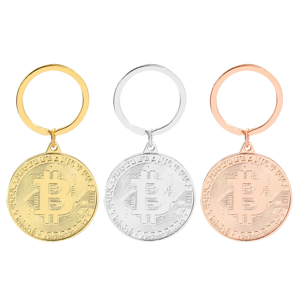 Bitcoin Virtual Currency Keychain Commemorative Coin Accessory Card Ethereum Dogecoin Accessories sey ราคา  141 บาท*ส่งฟรี