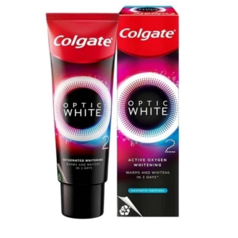 Colgate Optic White Toothpaste O2 Pasta Gigi Aromatic Menthol 85grMR SHOP