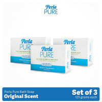 Perla Pure Bath Hypoallergenic Soap Original Scent - Personal Care (Set of 3)
