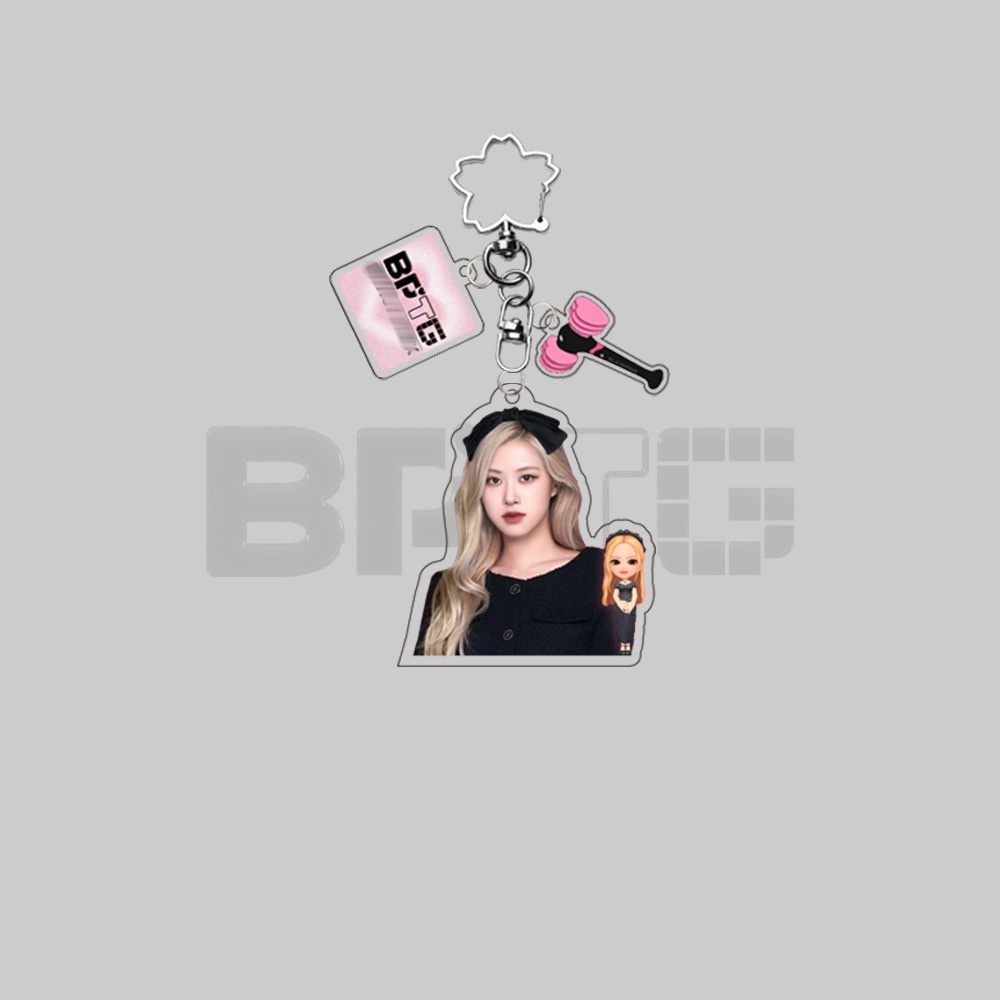 Blackpink Móc Khóa Acrylic Hình LISA JENNIE JISOO ROSE