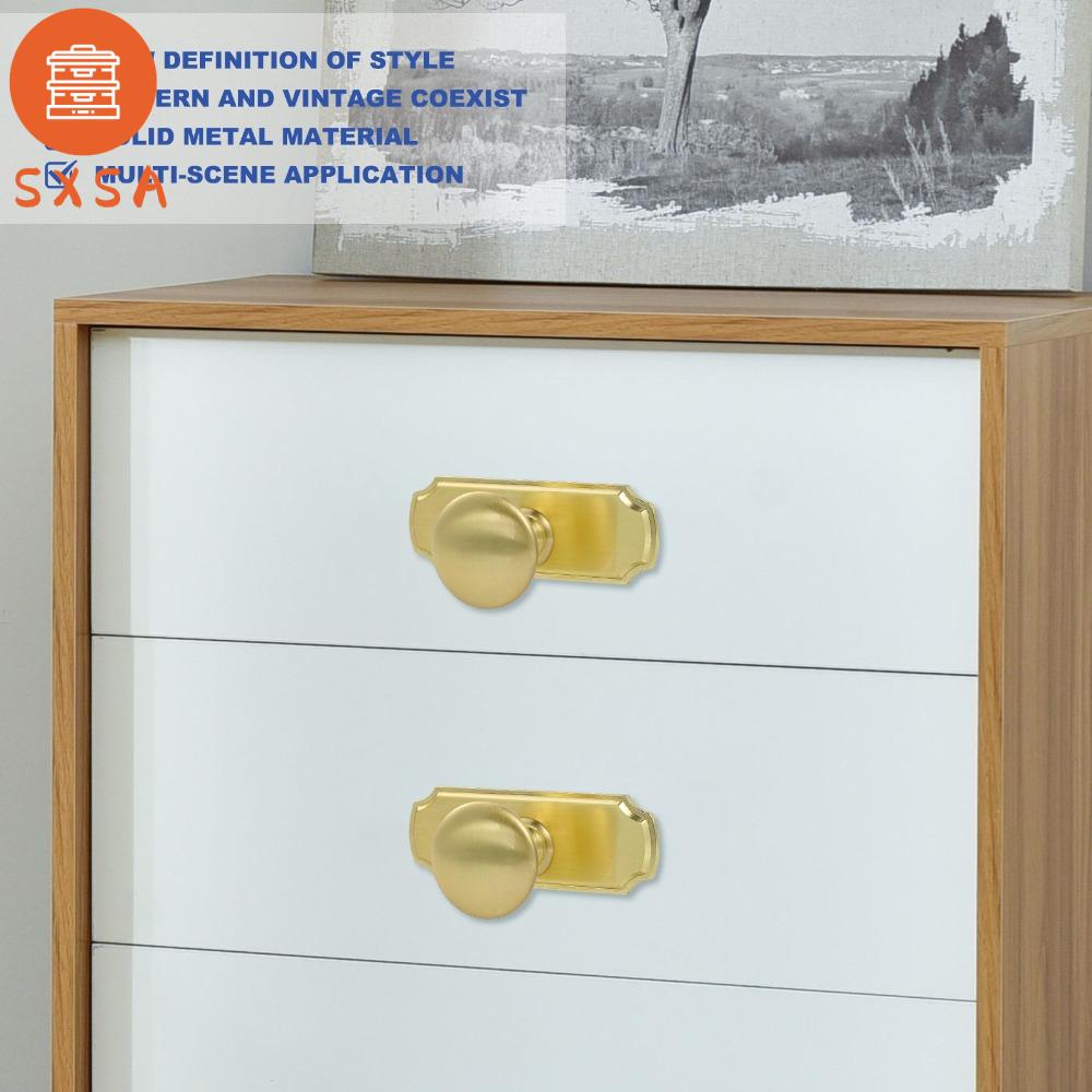 SXSA Kéo Đẩy Tay nắm cửa tủ Vàng Núm Tay nắm cửa Tối giản Đen Tủ