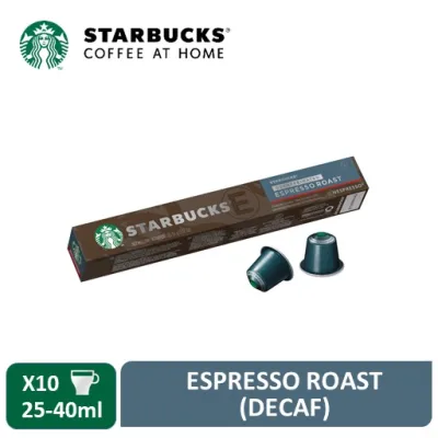 Starbucks Espresso Roast Decaf by NESPRESSO Coffee Capsules / Coffee Pods 10 Servings [Expiry May 2022]