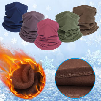 EPF2422 Mùa đông Ngoài trời Chống gió Polar Fleece Nhiệt Cặp đôi Khăn quàng cổ đi xe đạp Bộ ấm cổ Khăn quàng cổ ma thuật Khăn ống cổ