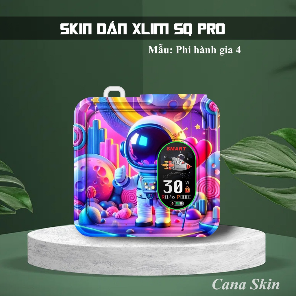 Miếng dán skin in hình Phi Hành Gia 2 cho Xlim sq pro v2  favo  feelin  riil x...