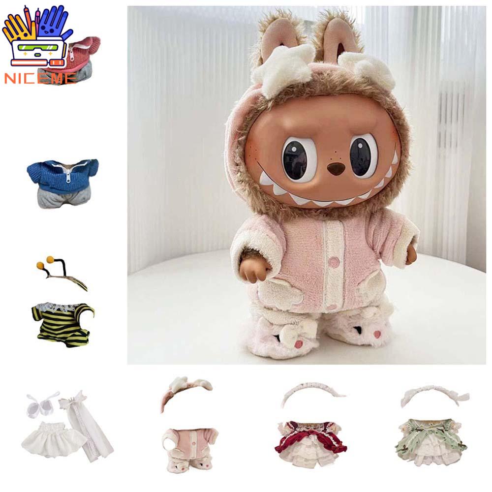 CABINSHOP labubu Sưu tập đồ chơi Quần áo thời gian labubu Quần áo búp bê Phụ kiện đồ chơi Quần áo búp bê cotton 38cm Phụ kiện búp bê cotton Labubu Quần áo búp bê vải nhung lông Đồ chơi trẻ em bé gái