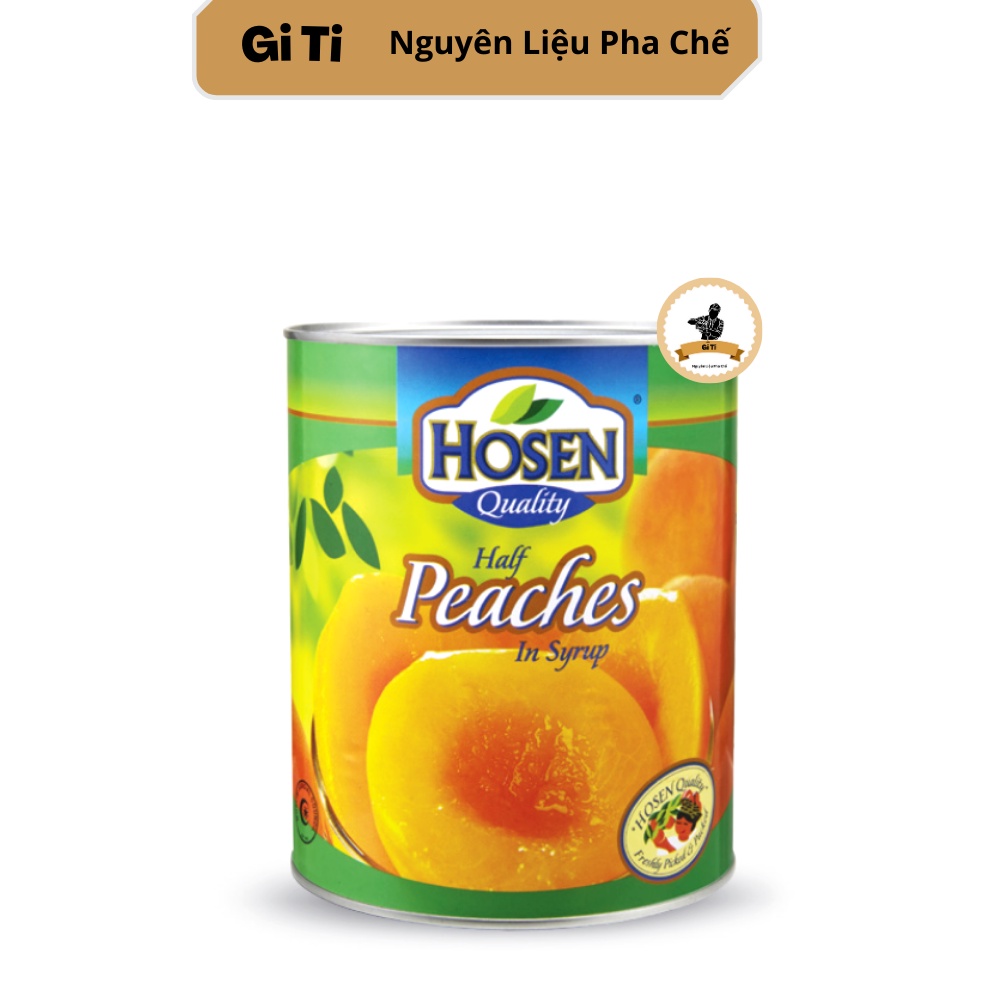 Đào ngâm hosen lon lớn 825g