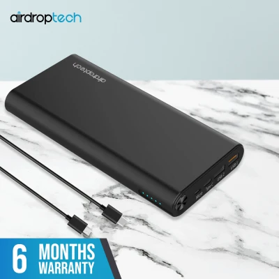 Airdroptech 20000mAh 100W PD Type C Power Bank for Macbook Pro Laptop Nintendo Switch iPhone 11 Pro Max Samsung Note 10 Plus Google Pixel