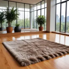 KARPET BULU RASFUR RAFSUR UK 150 x 100 x 5,5cm coklat muda LP