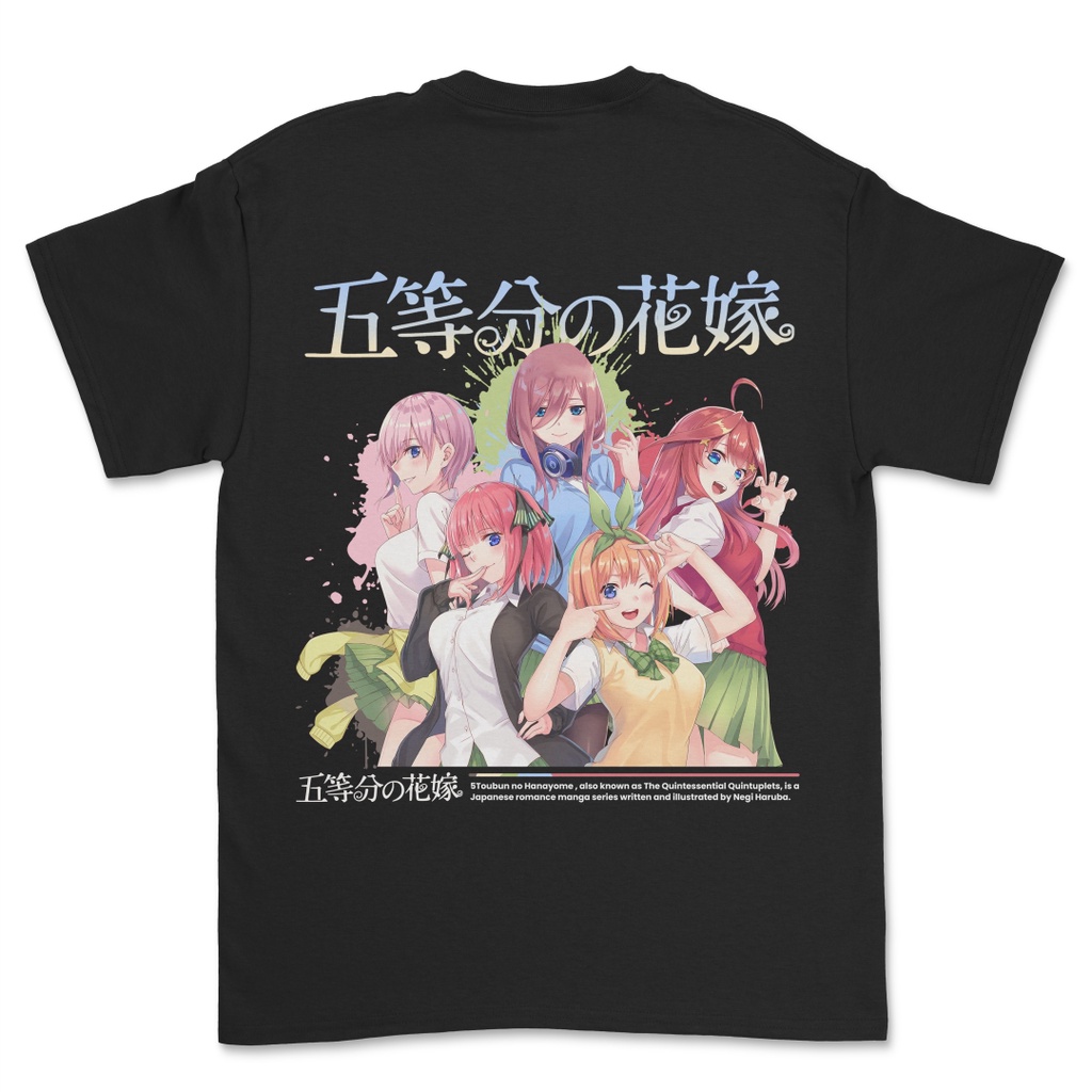 T-shirt Nino Nakano (The Quintessential Quintuplets) - Waifu Anime - Neuf Avec étiquettes