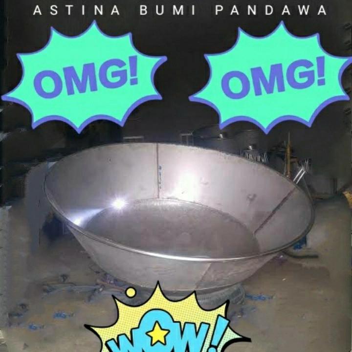 Wajan jumbo 150 cm tebal 4 mm . Harga 7,387,500 rupiah*Gratis Ongkir