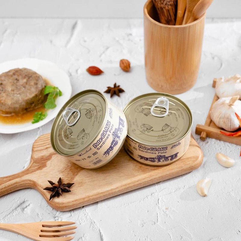 Pate Cá Mòi , Pate Đóng Lon Thơm Ngon Giàu Dinh Dưỡng, Hương Vị Đậm Đà, Sử Dụng Tiện Lợi, Làm Quà Tặng