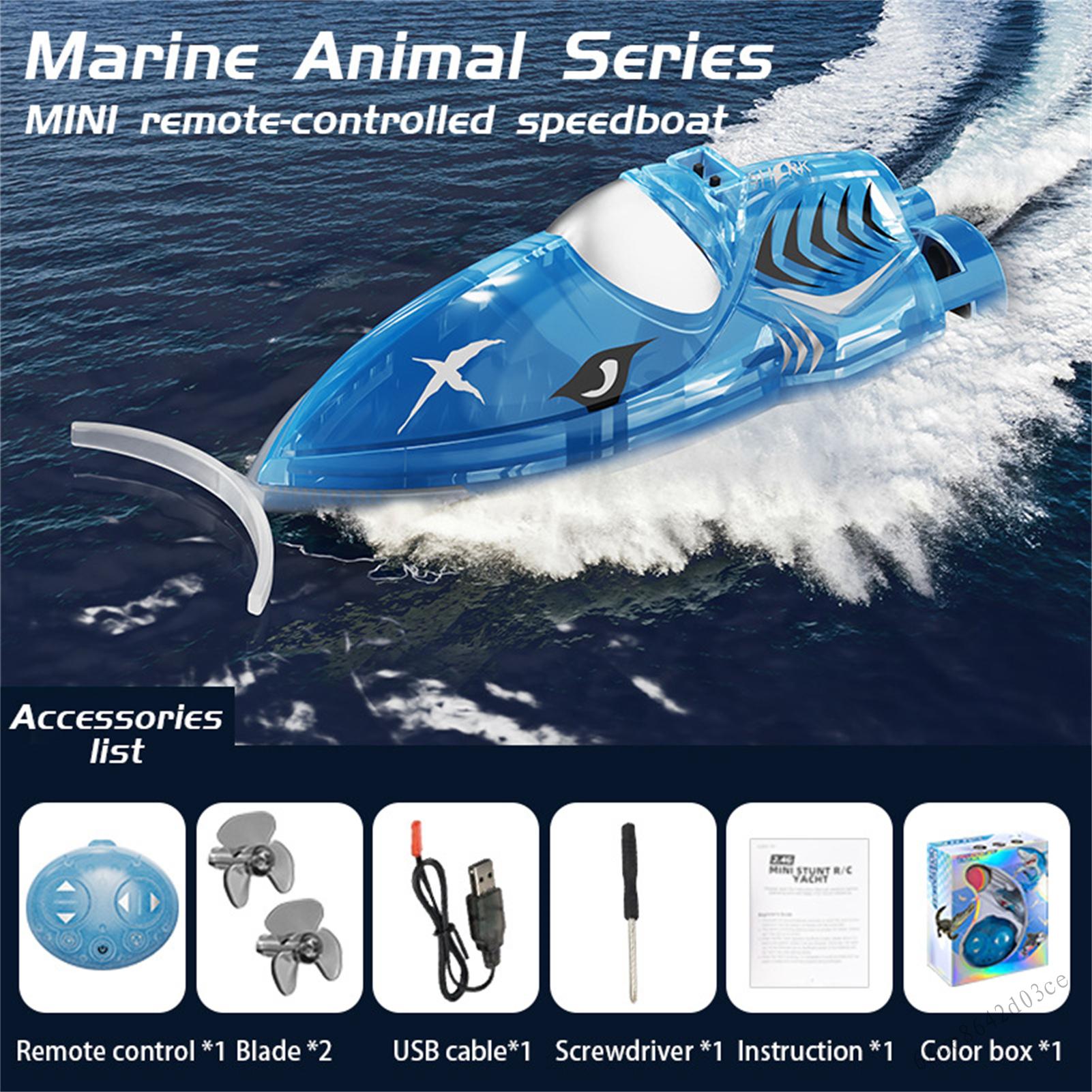 Mini Tốc độ cao RC Boat Toy - 3