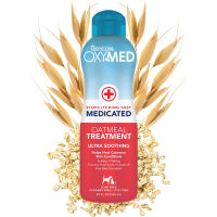 TropiClean Oxymed Medicated Cat & Dog Shampoo For Itchy Skin Skin Soothing Oatmeal Treatment Shampoo