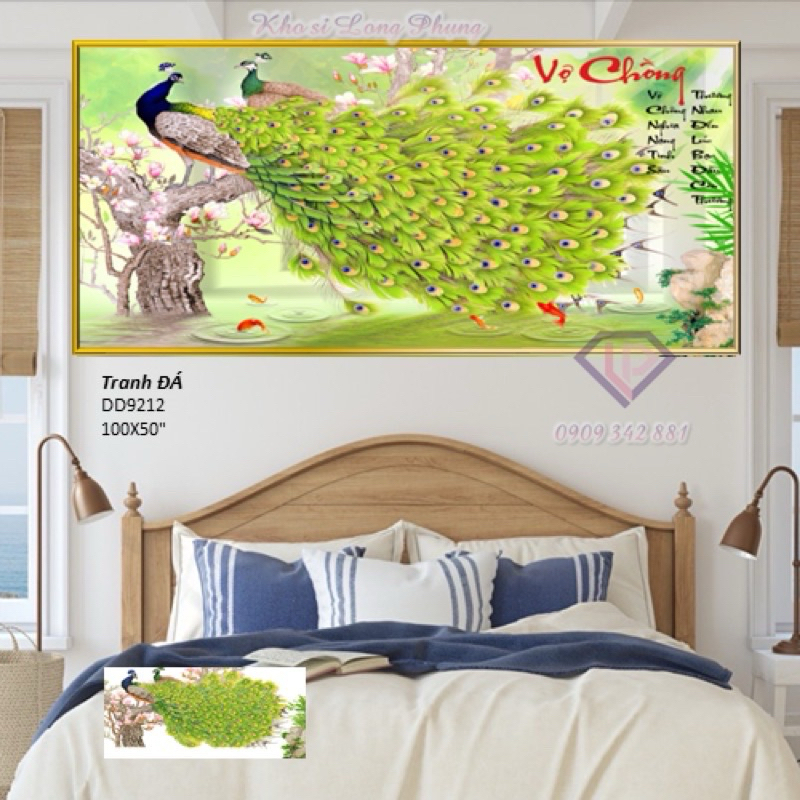 Tranh thêu Chữ thập VỢ CHỒNG Dream valley mẫu mới  DV6236 (84 *43 )chưa thêu