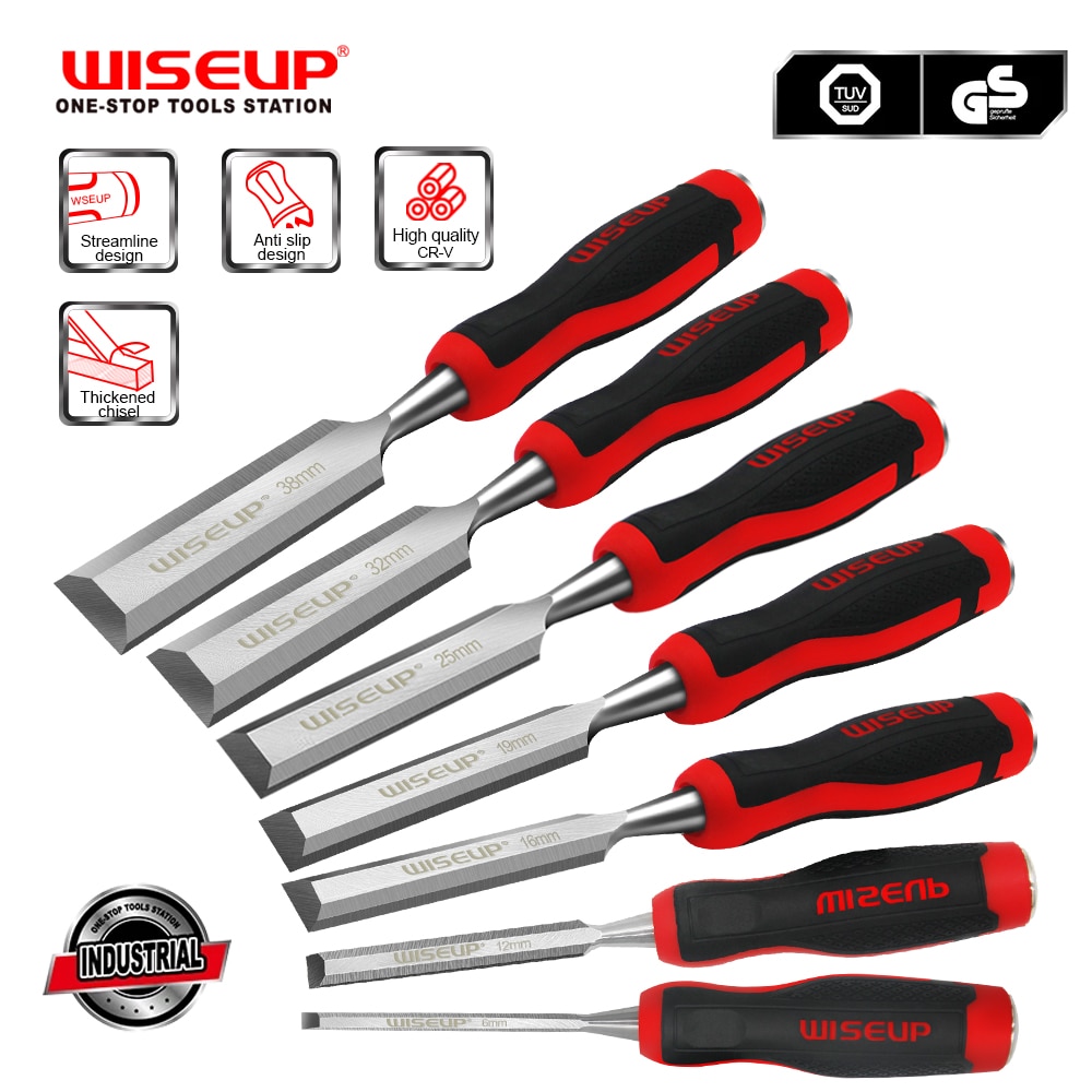 【Factory-direct】 Phẳng cái Đục gỗ Bộ dụng cụ cầm tay chuyên nghiệp mộc công cụ cho cơ bản chi tiết khắc woodworkers gouges với Ergonomic Grip