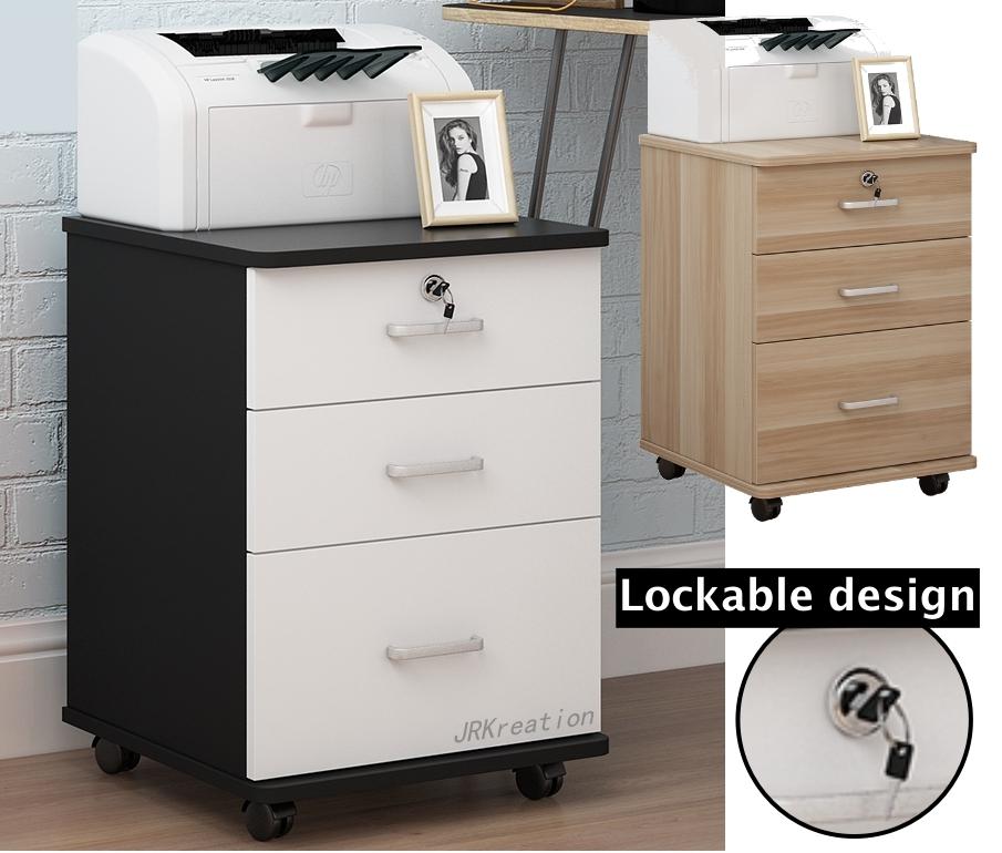 Filing Cabinets Office Stands Lazada Sg Lockable Office Home Wooden Mobile Pedestals With Top Lock